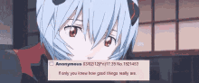 Rei Ayanami If Only You Knew How Good Things Really Are GIF