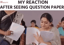 My Reaction After Seeing Question Paper Raarandoi Veduka Chuddam GIF