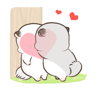 Simao And Bamao Kissing Sticker - Simao And Bamao Kissing Stickers