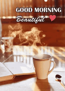 Good Morning Good Morning Beautiful GIF - GoodMorning GoodMorningBeautiful Coffee GIFs