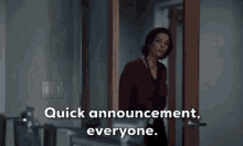 Fbi Alana De La Garza GIF - Fbi AlanaDeLaGarza QuickAnnouncementEveryone GIFs