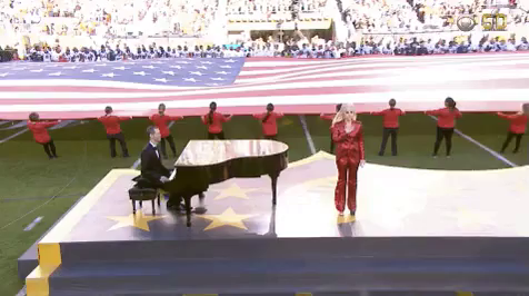 Lad Gaga National Anthem Gif Nationalanthem Ladygaga Discover Share Gifs - roblox keyboard music star spangled
