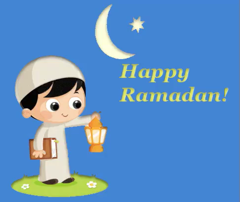 Happy Ramadan GIF - Cartoon Ramadan Mubarak Celebrate - Discover & Share  GIFs