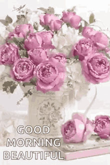 Good Morning Beautiful Sparkles GIF - GoodMorningBeautiful Sparkles Roses GIFs