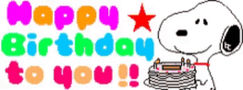 Snoopy Happy Birthday Dance Animated Gif - pic-lard
