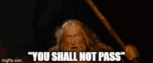 You Shall Not Pass Lotr GIF - YouShallNotPass Lotr DoNotEnter GIFs