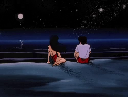 Anime Moonlight Gif Anime Moonlight Nighttime Discover Share Gifs