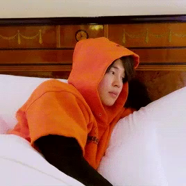 jimin orange hoodie