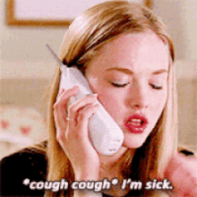Image result for sick mean girls gif