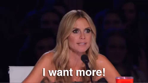 I Want More Gif Iwantmore Heidiklum Agt Descubre Comparte Gifs