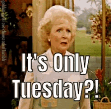 Its Only Tuesday Betty White GIF - ItsOnlyTuesday BettyWhite Faint GIFs
