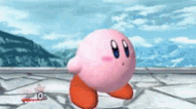 Kirby Saying Hi Gif