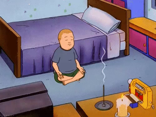 Bobby Meditating - King Of The Hill GIF - King Of The Hill Bobby H Ill Bobby  - Discover & Share GIFs