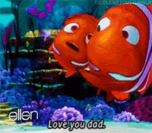 Nemo Love You Dad GIF - Nemo LoveYouDad Marlin GIFs