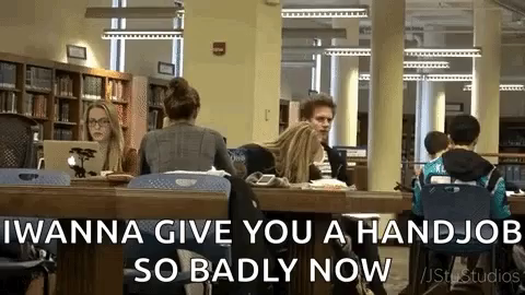 Library Handjob