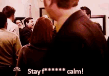 Image result for michael scott stay calm gif