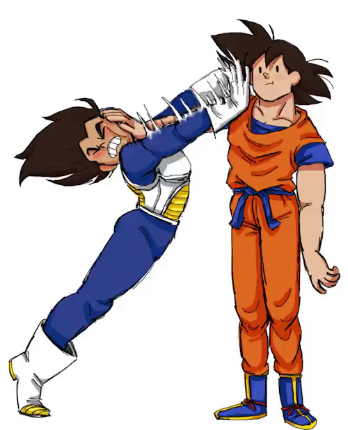 Goku Vegeta Fist Bump Meme