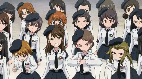 ガールズ パンツァー Gif Girls Un Panzer Girl Power Anime Discover Share Gifs