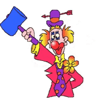 Image result for clown juggling silly gif