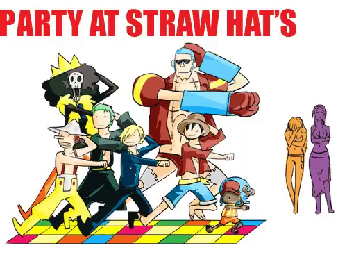 straw hats dancing one piece