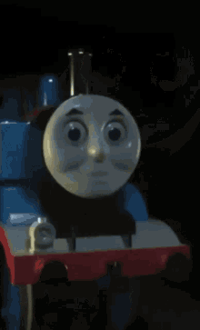 Thomas The Tank Engine Face By Spookyskelly Redbubble