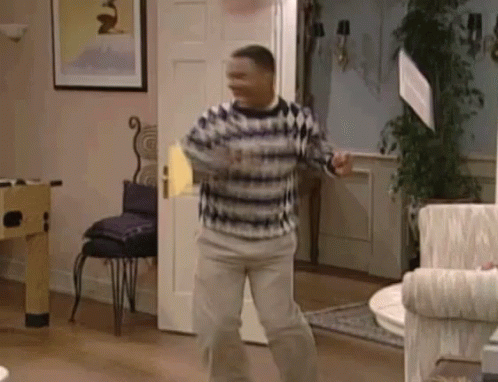Carlton Excited GIF