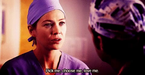 Greys Anatomy Pick Me Gif Greys Anatomy Pick Me Choose Me Discover Share Gifs