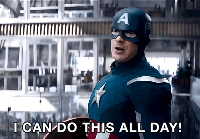 Captain America ICan Do This All Day GIF - CaptainAmerica ICanDoThisAllDay  Avengers - Descubre & Comparte GIFs