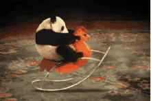 Panda Panda Rocking Horse GIF - Panda PandaRockingHorse GIFs