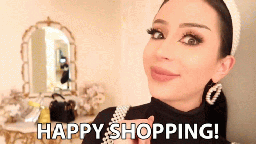 Happy Shopping Shopaholic GIF