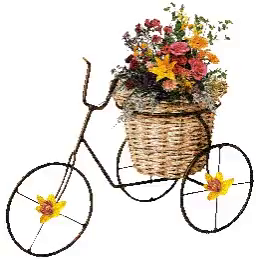 flower bike basket