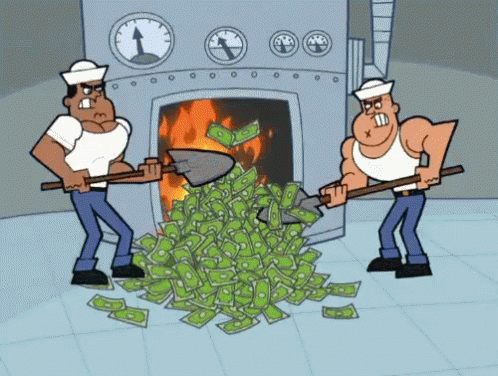 Image result for fairly odd parents buring money