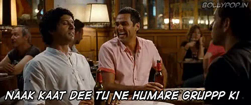 Naak Kaat Dee Tu Ne Humari Group Ki GIF - Farhanakhtar Znmd  Zindaginamilegidobara - Discover &amp; Share GIFs