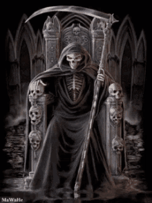 Grim Reaper Pixel Art GIF