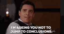 Jump To Conclusions Mat GIFs | Tenor