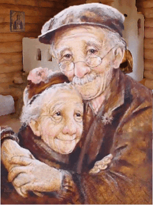 Szeretet Old Couple GIF - Szeretet OldCouple Smiling GIFs