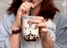 Image Result For Drinking Bubble Milk Tea Gif