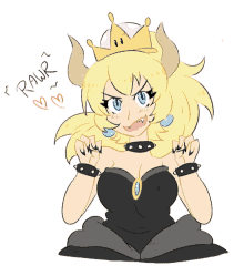 Image result for bowsette gif