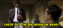 Big Brain Pulp Fiction GIF - BigBrain PulpFiction SamuelLJackson GIFs