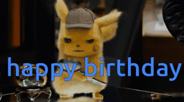 Happy Birthday Pikachu Gifs Tenor