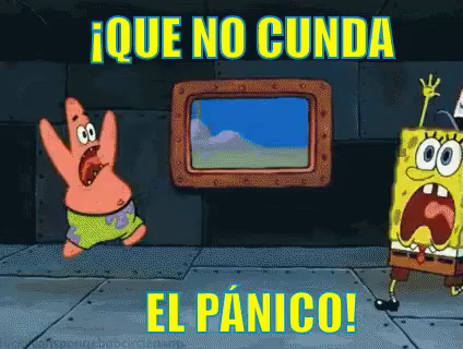 Bob Esponja Y Patricio Estrella No Dejan Que Cunda El Panico Gif Bobesponja Patricioestrella Panico Discover Share Gifs