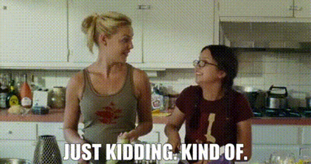 Just Kidding Kind Of Gif Justkidding Kindof Jodi Discover Share Gifs