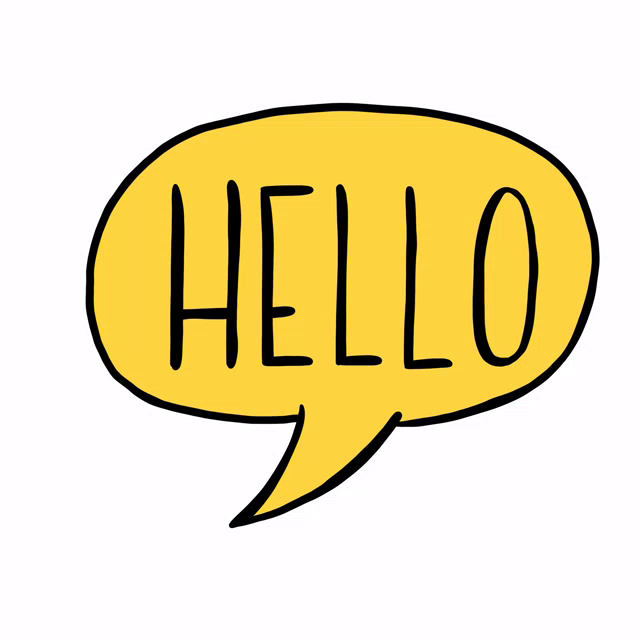 Hello Speech Gif Hello Speech Bubble Discover Share Gifs