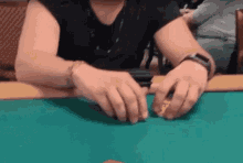 Casino Dealer Clearing Hands Gif
