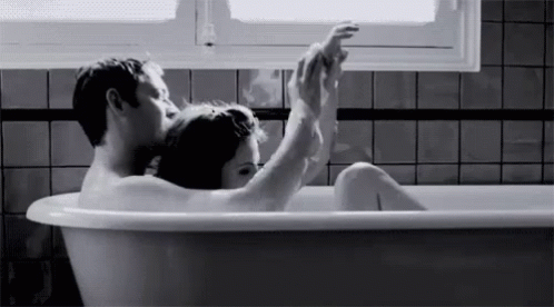 Sharing a bath together is great foreplay and also a fun way to relax