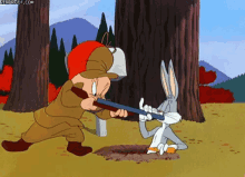 elmer fudd hunting wabbits