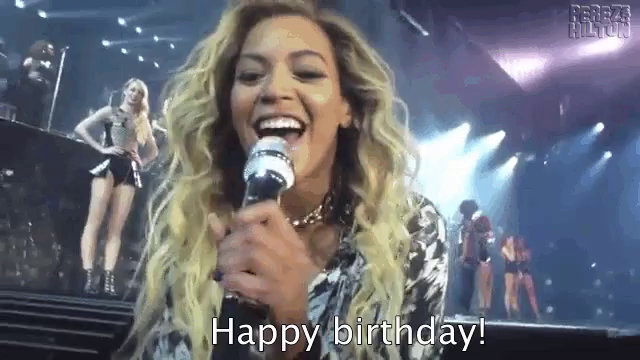 Beyonce singing happy birthday