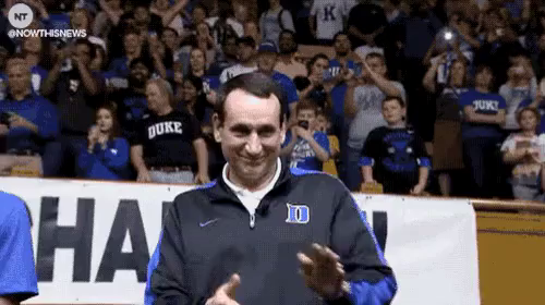 Coach K GIF - Coach K Clapping - Discover & Share GIFs