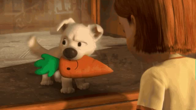 bolt dog toy carrot