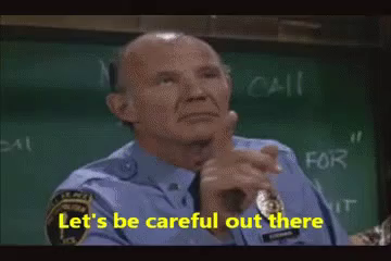 Let S Be Careful Out There Gif Letsbecarefuloutthere Hillstreetblues Pointfinger Discover Share Gifs